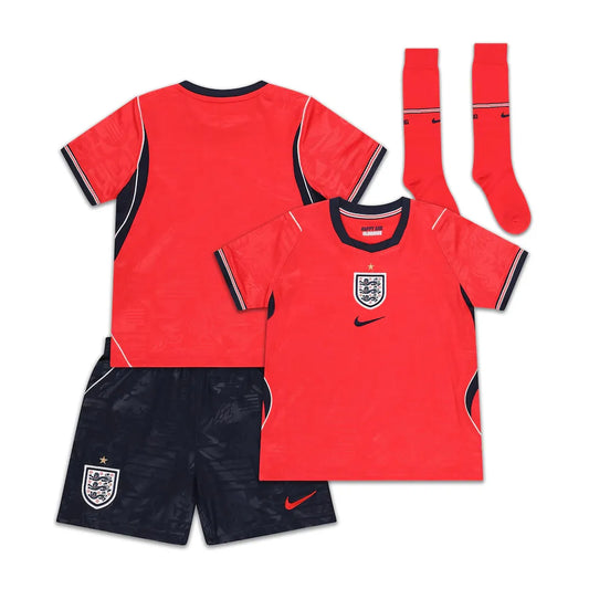 England Kid's 2026 Away Full Soccer Kit - Jersey+Shorts+Socks