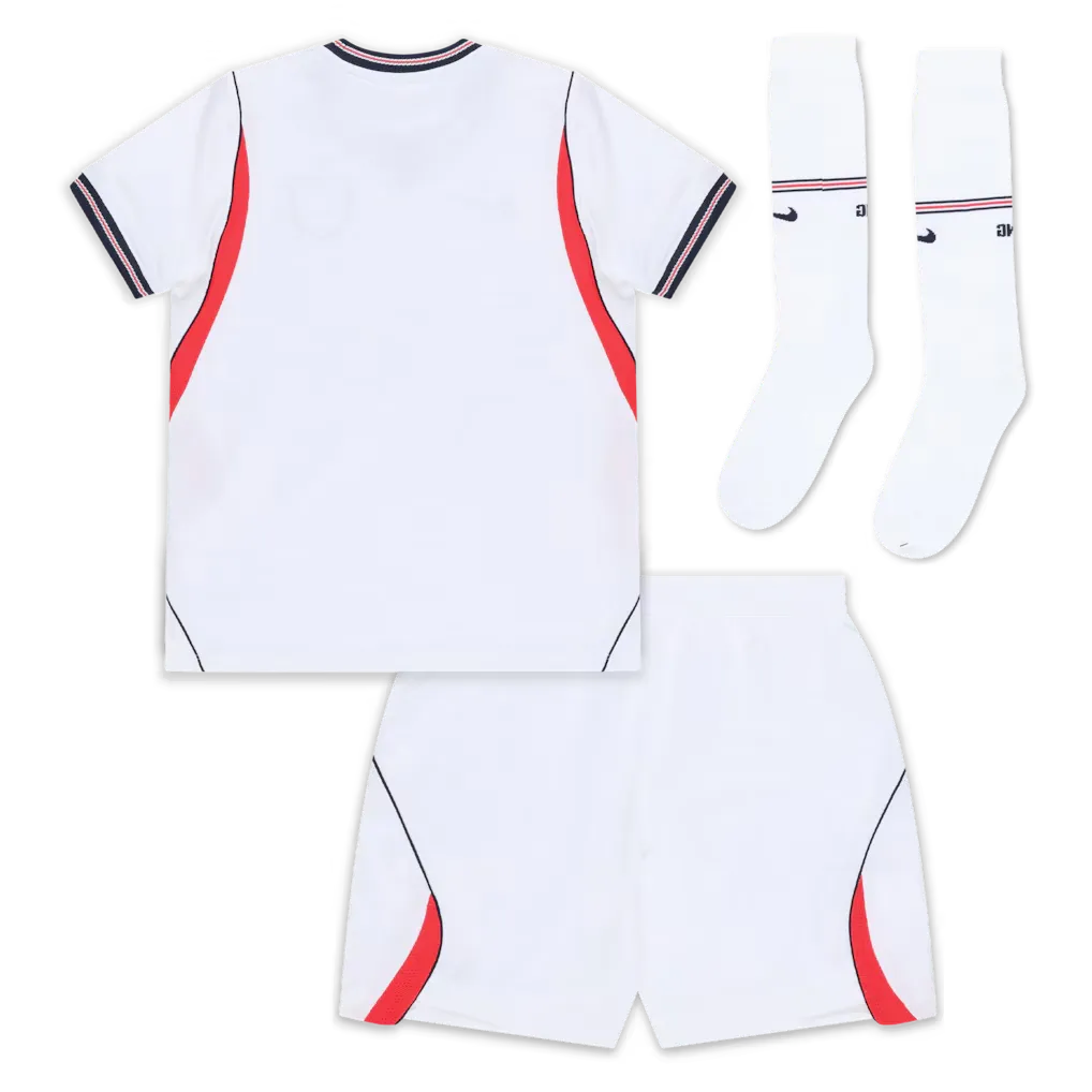 England Kid's 2026 Home Full Soccer Kit - Jersey+Shorts+Socks
