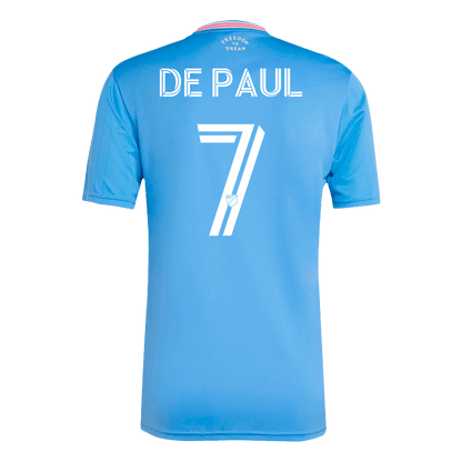 Camiseta de visitante del Inter Miami CF, número 7, de De Paul, temporada 2025