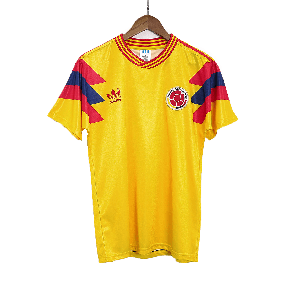 Camiseta retro de fútbol de Colombia de 1990