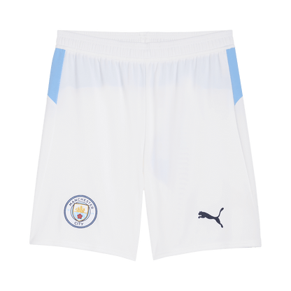 Pantalón corto de fútbol del Manchester City, temporada 25/26, blanco