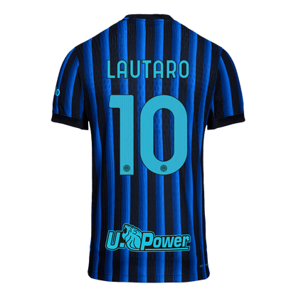 Camiseta de fútbol LAUTARO #10 Inter de Milán, versión jugador local, temporada 2025/26