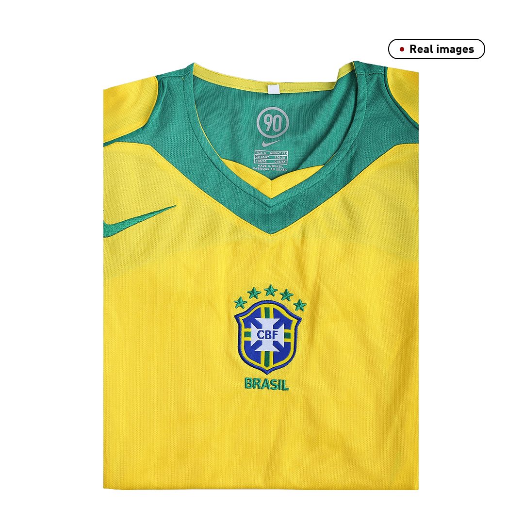 Camiseta retro de fútbol de Brasil 2004 (local)