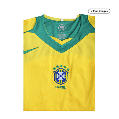 Camiseta retro de fútbol de Brasil 2004 (local)
