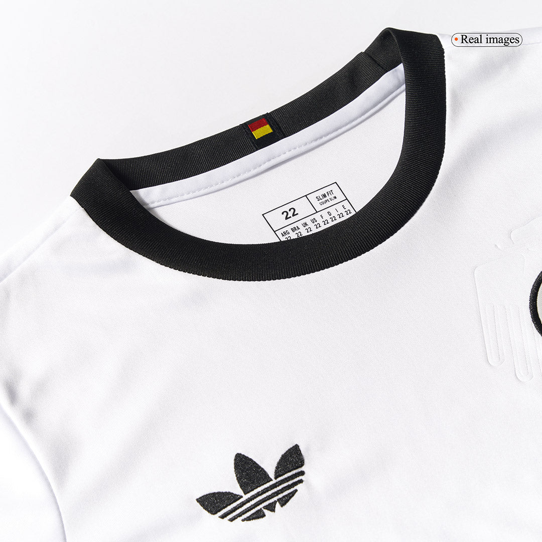 Conjunto de fútbol infantil conmemorativo del 125.º aniversario de Alemania (camiseta + pantalón corto) 2025 Blanco