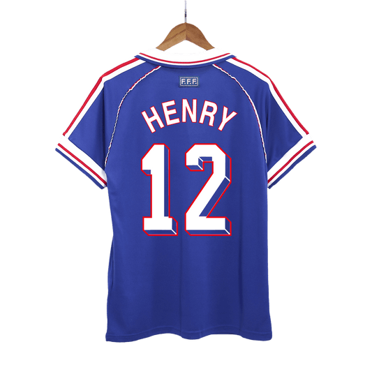 HENRY #12 France 1998 Maillot de football rétro domicile