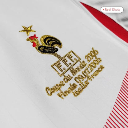 Camiseta de fútbol retro de visitante de Francia 2006