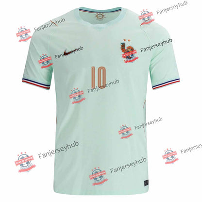 Camiseta de fútbol de visitante de Les Bleus MBAPPE #10 Copa Mundial 2026