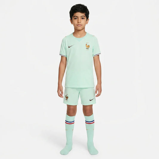 France Kid's 2026 Away Full Soccer Kit - Jersey+Shorts+Socks