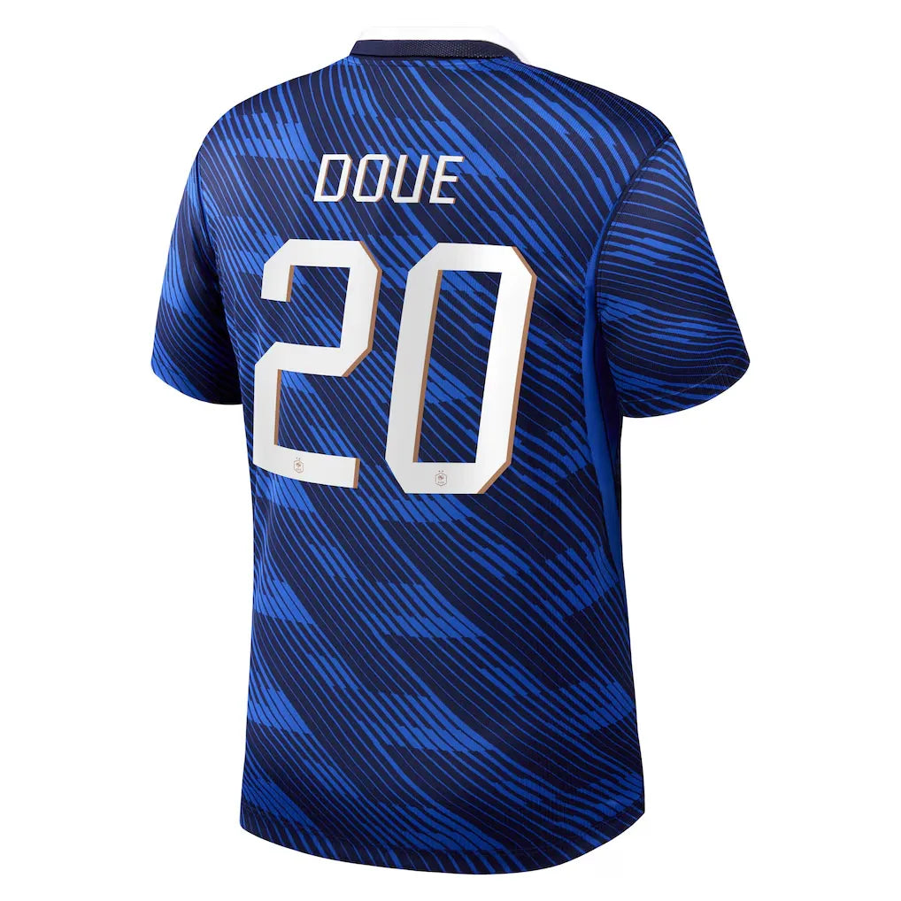 Doue #20 France Home Soccer Jersey 2026 World Cup