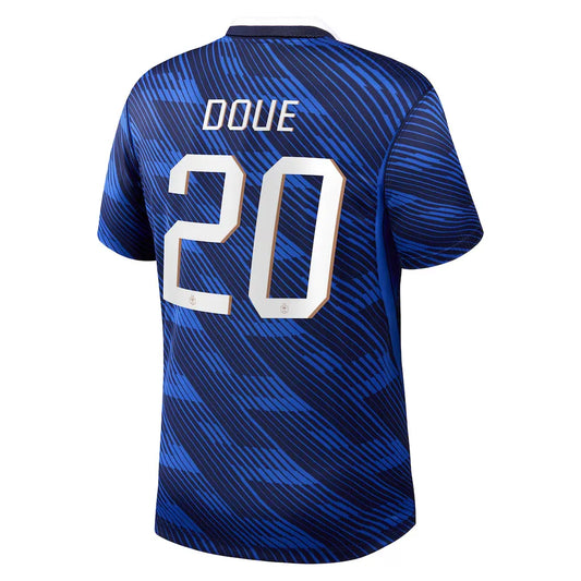 Doue #20 France Home Soccer Jersey 2026 World Cup