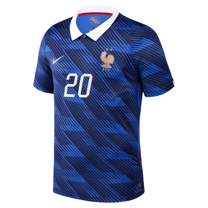 Doue #20 France Home Soccer Jersey 2026 World Cup
