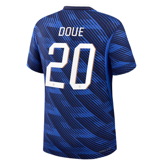 Doue #20 France Player Version Home Soccer Jersey 2026 World Cup