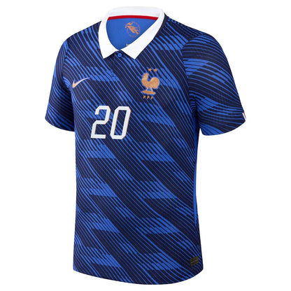 Doue #20 France Player Version Home Soccer Jersey 2026 World Cup