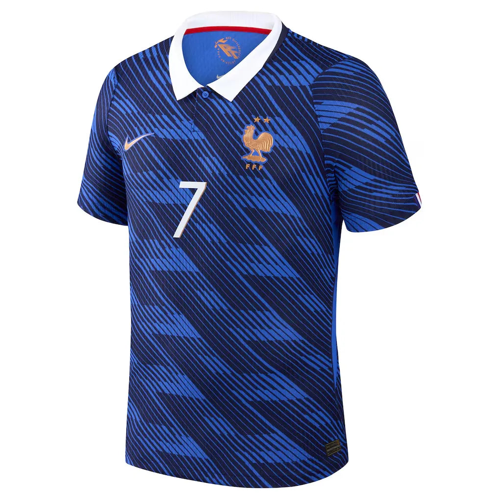 Dembele #7 France Player Version Home Soccer Jersey 2026 World Cup