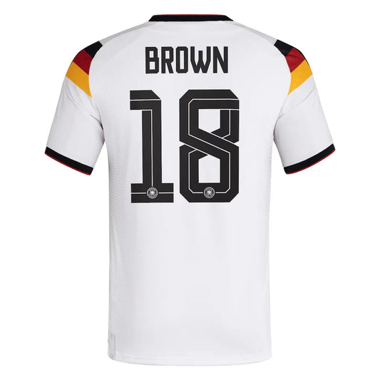 BROWN #18 Germany Player Version Home Soccer Jersey 2026 World Cup