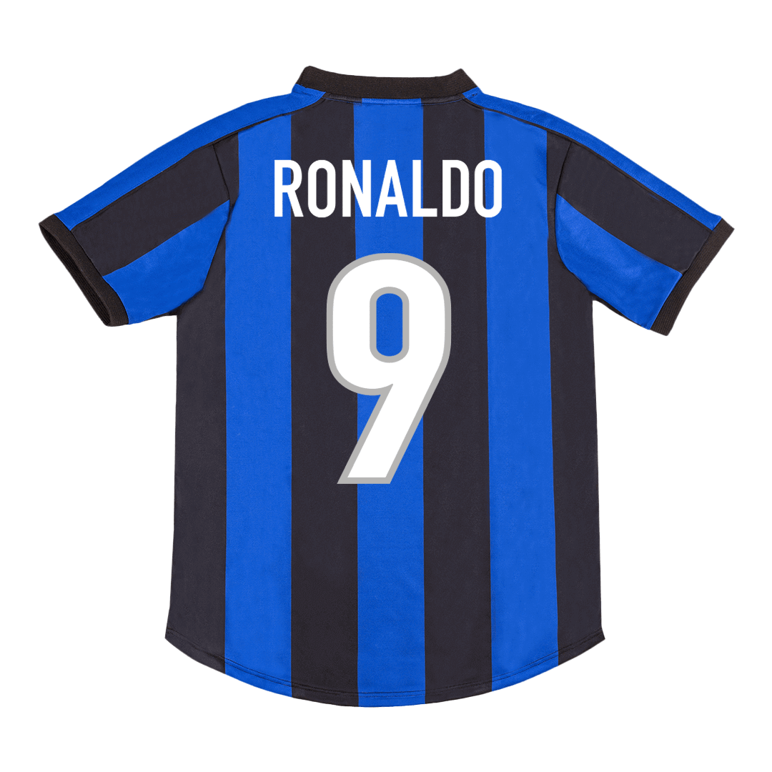 Camiseta retro de fútbol del Inter de Milán 2009/10, número 9, de Ronaldo
