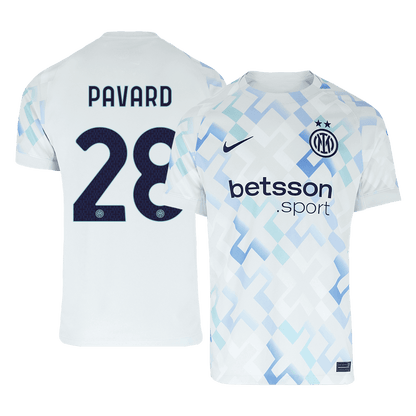 Camiseta de fútbol visitante del Inter de Milán PAVARD #28 temporada 2025/26