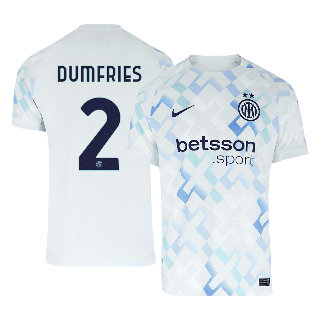 Camiseta de fútbol visitante del Inter de Milán DUMFRIES #2 2025/26