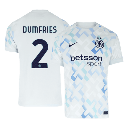 Camiseta de fútbol visitante del Inter de Milán DUMFRIES #2 2025/26