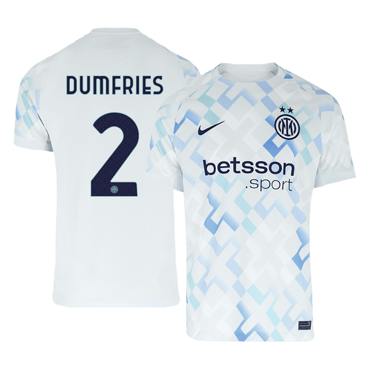 Camiseta de fútbol visitante del Inter de Milán DUMFRIES #2 2025/26