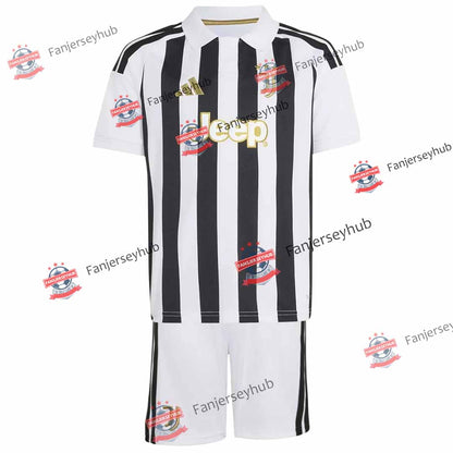 Turin Black & White Kid's Home Kit - Jersey+Shorts 2026/27