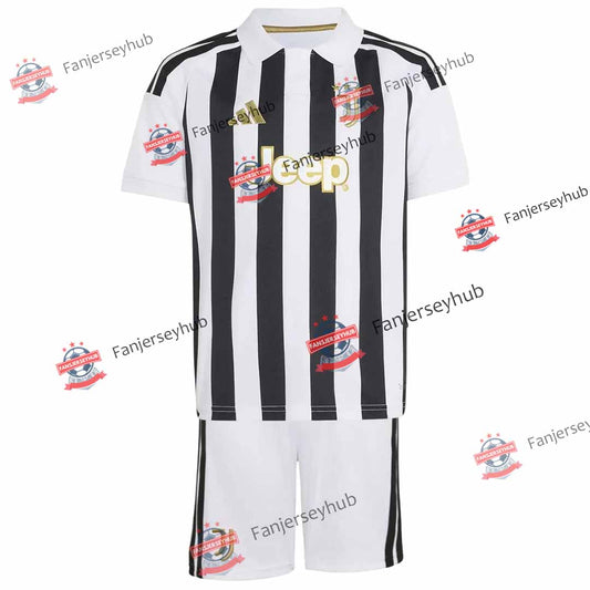 Turin Black & White Kid's Home Kit - Jersey+Shorts 2026/27