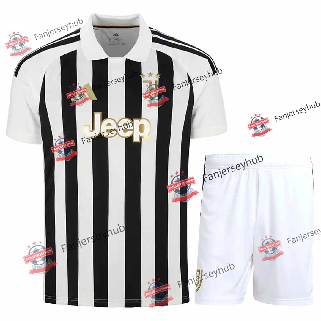 Turin Black & White Home Kit - Jersey+Shorts 2026/27