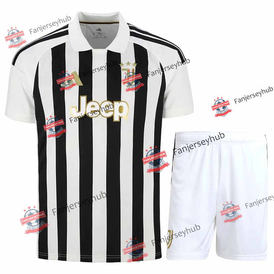 Turin Black & White Home Kit - Jersey+Shorts 2026/27