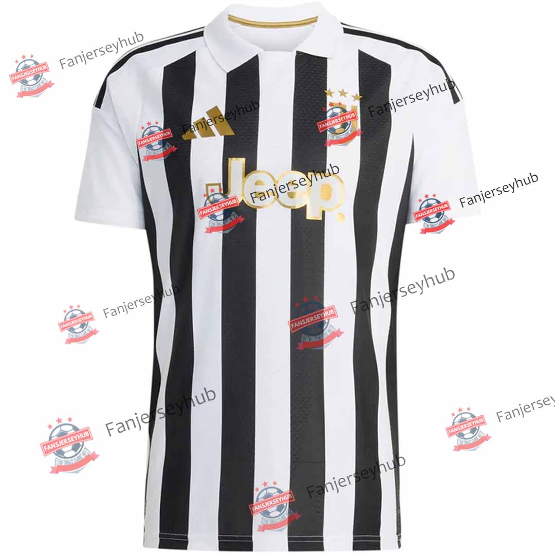 Turin Black & White Home Player Version Soccer Jersey 2026/27