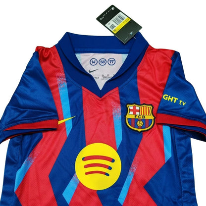 Cuarto uniforme de fútbol visitante del Barcelona para niños 2025/26