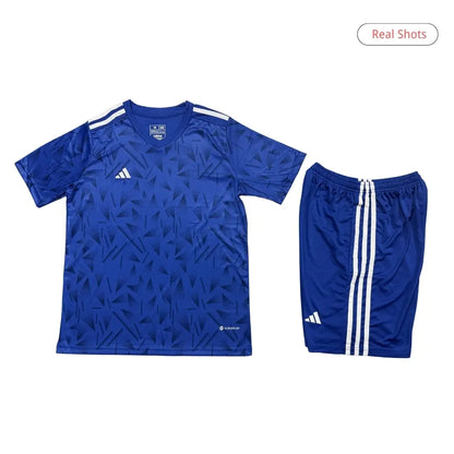 Equipación de fútbol personalizada en blanco para niño - Camiseta + Pantalón corto R025