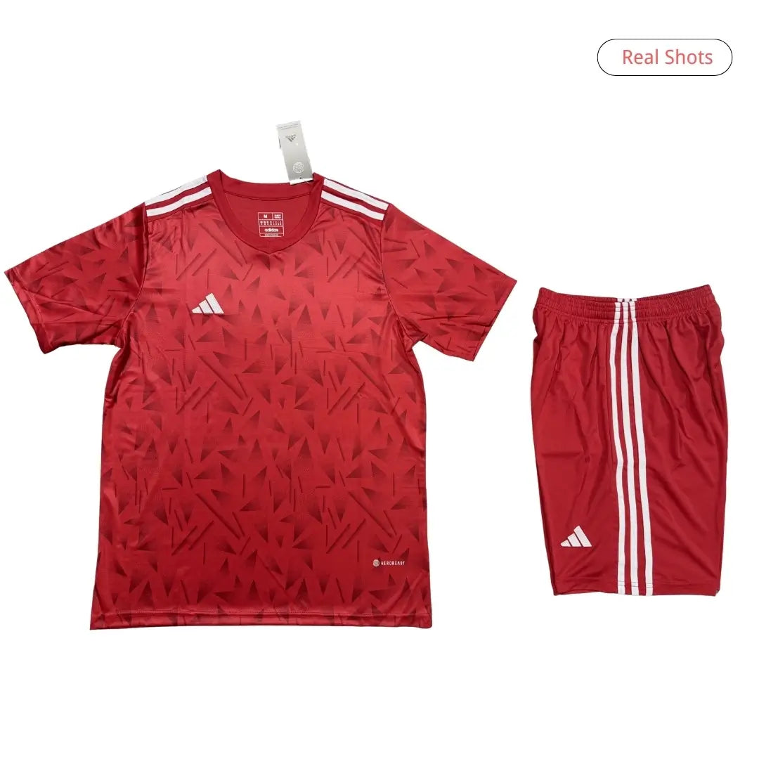 Equipación de fútbol personalizada en blanco para niño - Camiseta + Pantalón corto R025