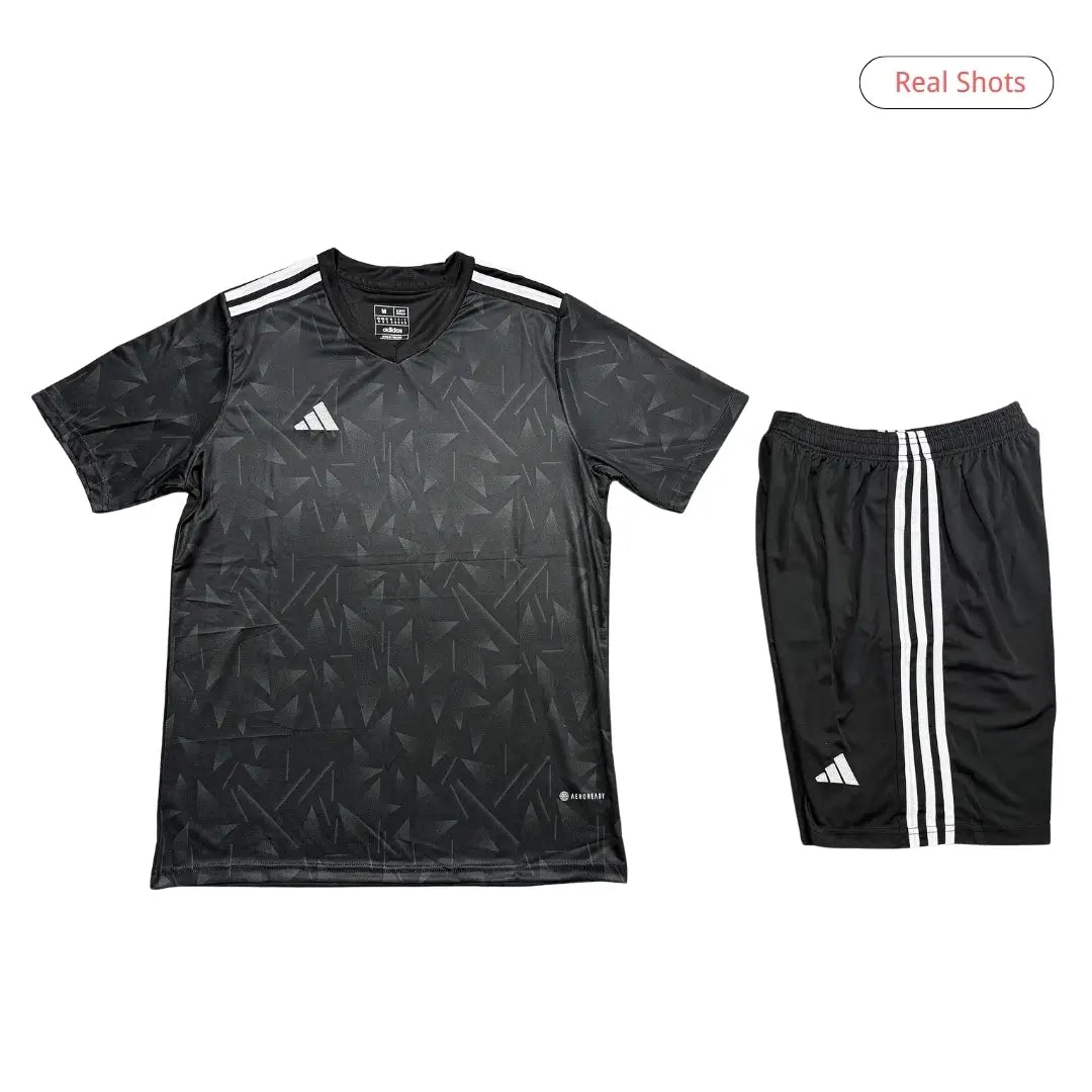 Equipación de fútbol personalizada en blanco para niño - Camiseta + Pantalón corto R025