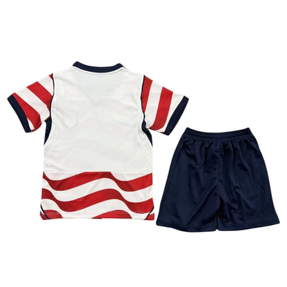 Equipación de Fútbol para Niños de la Selección Masculina de EE. UU. (Camiseta+Pantalón Corto) 2026