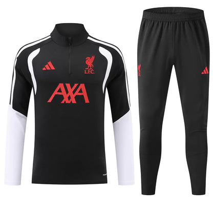 Kid's Liverpool 1/4 Zip Tracksuit 2026/27 Black