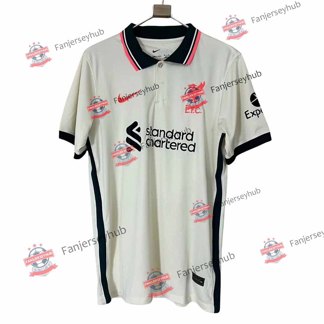 Maillot de football rétro extérieur de Liverpool 2000/01