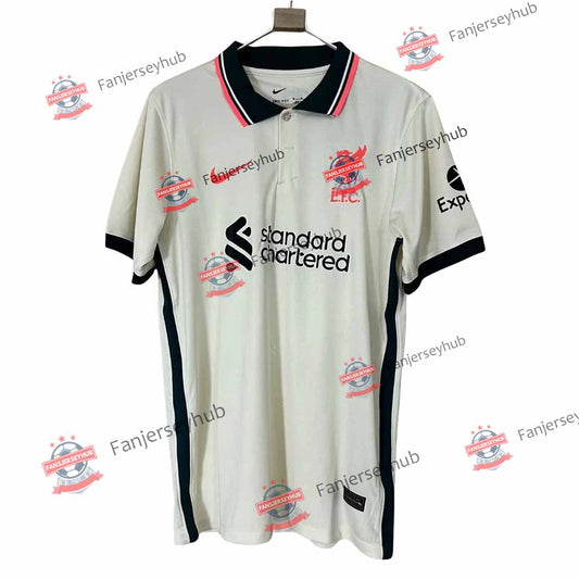 Camiseta de fútbol retro de visitante del Liverpool 2000/01