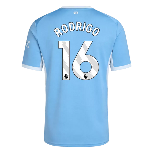 RODRIGO #16 Manchester City Home Soccer Jersey 2026/27 Blue