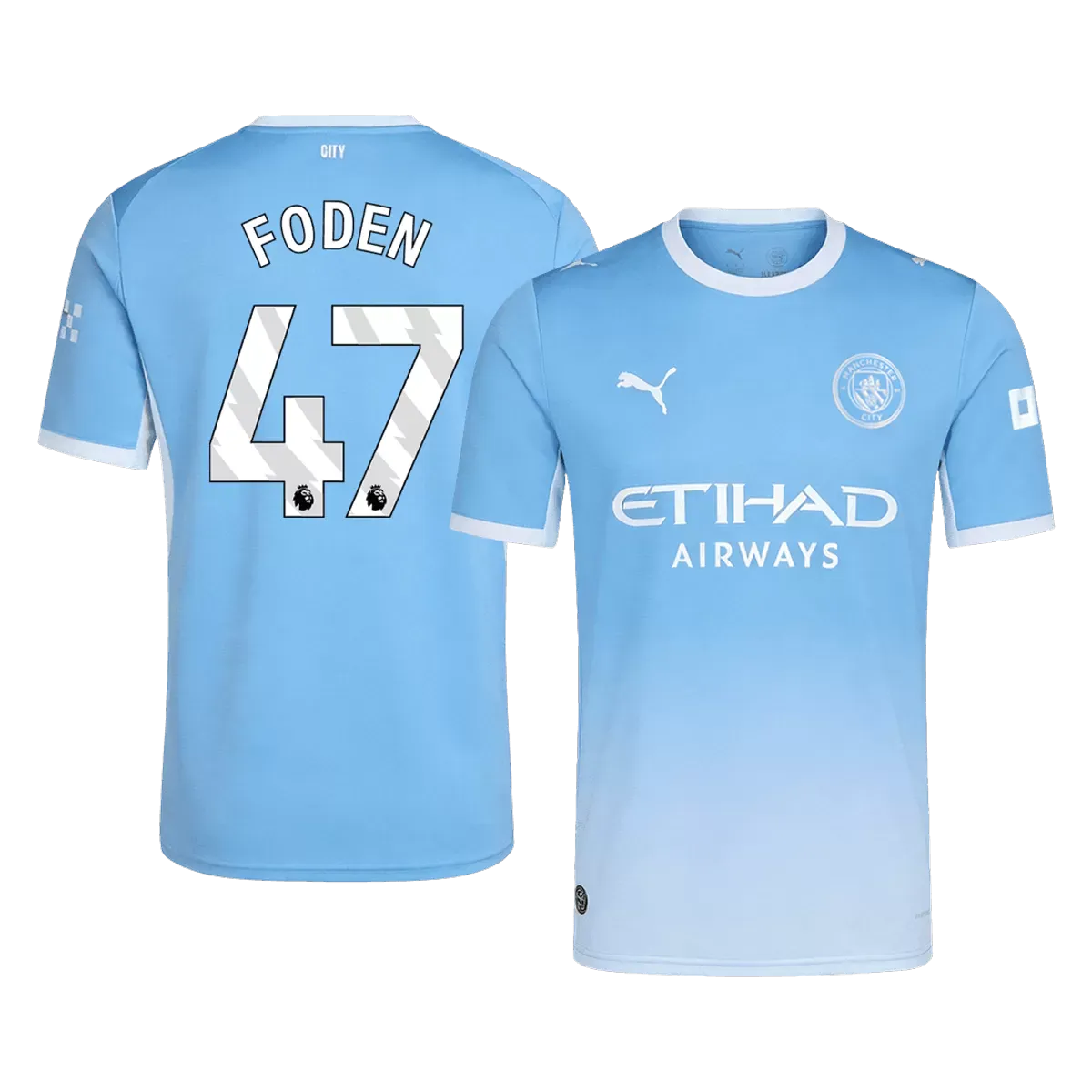FODEN #47 Manchester City Home Soccer Jersey 2026/27 Blue