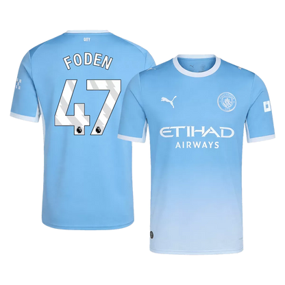 FODEN #47 Manchester City Home Soccer Jersey 2026/27 Blue