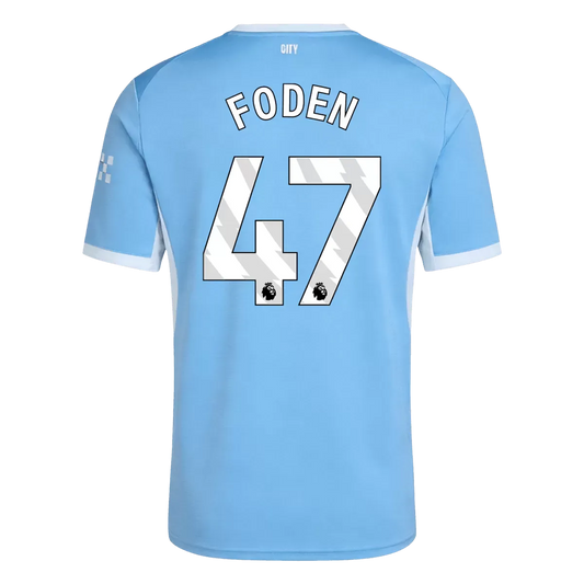 FODEN #47 Manchester City Home Soccer Jersey 2026/27 Blue