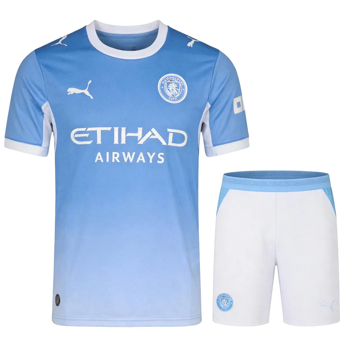Manchester City Home Soccer Jersey Kit(Jersey+Shorts) 2026/27 Blue