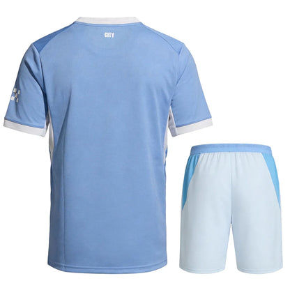 Manchester City Home Soccer Jersey Kit(Jersey+Shorts) 2026/27 Blue