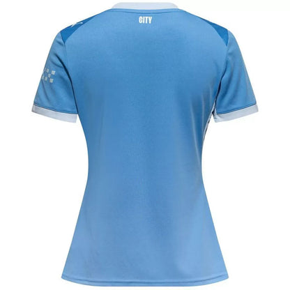 Camiseta de fútbol del Manchester City femenino, local, temporada 2025/26, azul