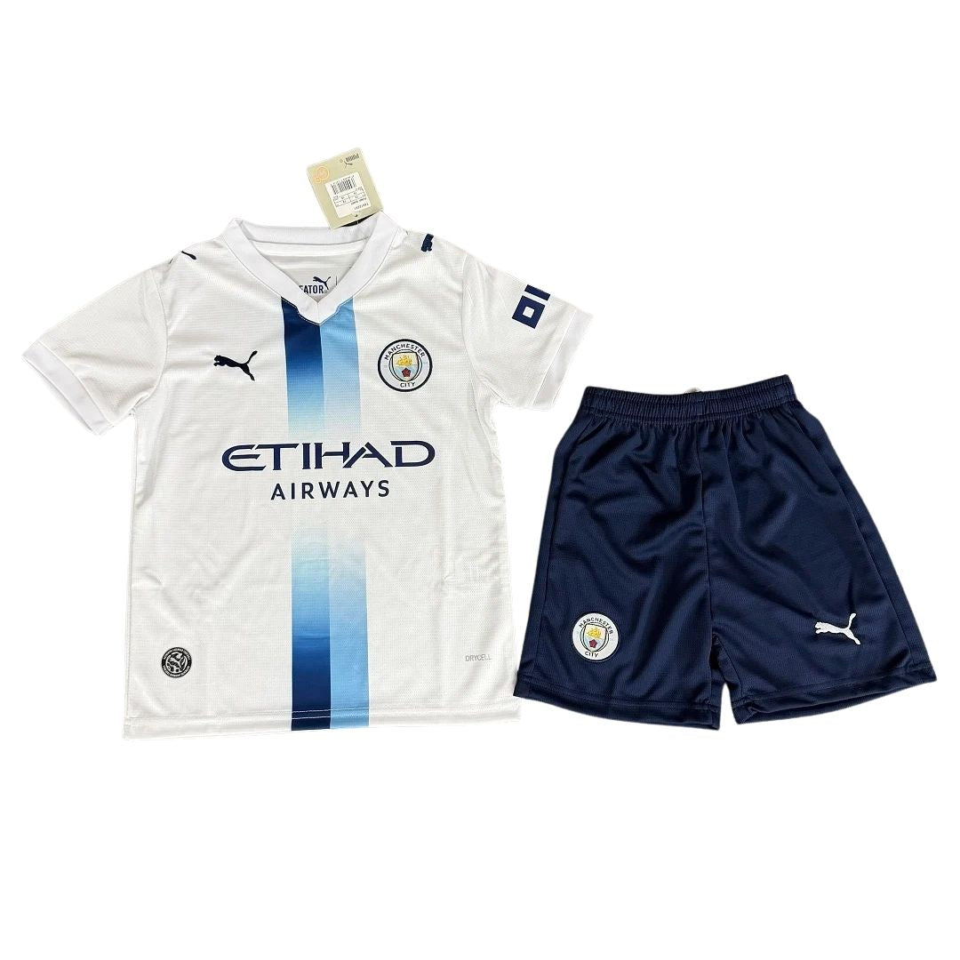 Manchester City Heimtrikot-Set für Kinder (Trikot+Shorts) 2026/27 Blau