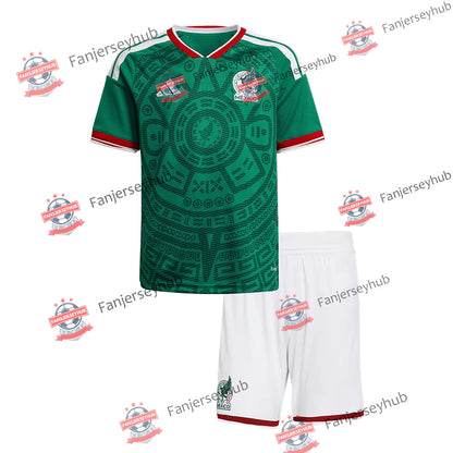 El Tri Home Kid's Soccer Kit (Jersey+Shorts) 2026