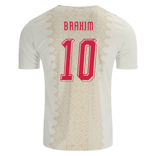 Brahim #10 Morocco World Cup 2026 Away Soccer Jersey