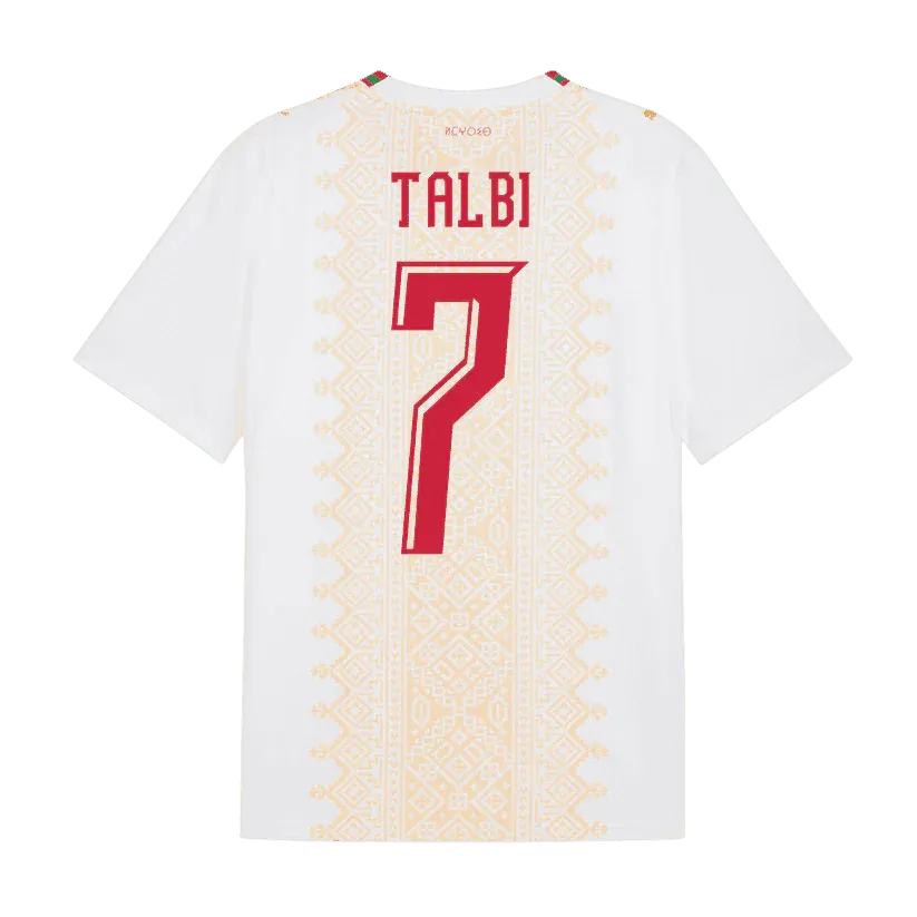 Talbi #7 Morocco World Cup 2026 Away Soccer Jersey