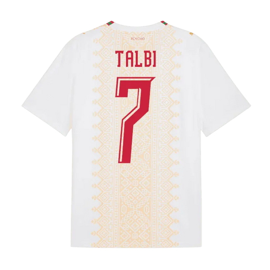 Talbi #7 Morocco World Cup 2026 Away Soccer Jersey